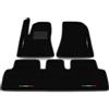 Generico Tappetini compatibili con Tesla Model 3 2020-2025, bandiera Italia, kit tappetini auto personalizzati, set tappeti in moquette, tappeto auto