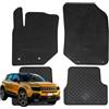 W-Parts TAPPETI - TAPPETINI IN GOMMA 3D TPE NERI PER JEEP AVENGER DAL 2022 IN POI