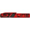 Loujyou 1 Pezzi 3D Metallo Stemmi Adesivo Auto Tronco Logo Adesivi Emblema per GT GT Line Car Styling Decal Accessori in Metallo,C