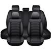 Gaoxianglin Coprisedili Auto per Jaguar E-Pace, Coprisedile Pelle Universale, 5 Posti Copri Sedile, Coprisedile File Anteriore E Posteriore Auto- Nero