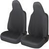 Auto Accessori Lupex Coprisedili Auto Compatibili con Aygo, sedili con poggiatesta integrato, coppia anteriore, fodere protezione sedile, modello universale (Grigio)