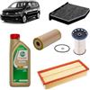 OP Kit tagliando 4 filtri + 5L olio Edge 5W-30 LL per Volkswagen Touran 1T3 2.0 TDI 2010-2015