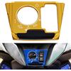 Generic Moto sedile elettrico porta blocco pulsante interruttore copertura Cap parti guardia protettore per Honda FORZA 350 300 125 250 FORZA300 NSS 350 300 125 250 (Oro)