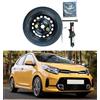 D'ANGELO 1988 Kit Ruotino di Scorta 16 compatibile con Kia Picanto con Cric, Chiave e Sacca 125/70R16