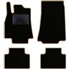 QUEMAR Tappetini Auto per Classe A e B 2004-2012, Bordo Beige, 0 Ricami | W169 / W245 / Kit Tappeti Moquette e Gomma su Misura / Set 2 Anteriori + 2 Posteriori / Ricami e Colori Personalizzati