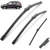 Autopixl Set di 3 spazzole tergicristallo anteriore e posteriore compatibile con Ford Kuga MK 2 Escape C520 2012-2018 parabrezza parabrezza 28+28+11