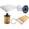 Somer Car KIT 4 FILTRI TAGLIANDO COMPATIBILE CON FIAT PANDA III 312 LANCIA YPSILON 846 1.3 MJT MULTIJET