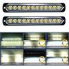 RIGIDON 2 Pz Bianco 12 LED Lampada di Emergenza Strobo Barra Luminosa, 12V 24V Impermeabile Luce Lampeggiante per Camion Auto Trattori Elevatori SUV 4x4 Veicolo Barca, Faretti fendinebbia