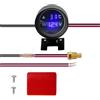 Peowuieu LED Rotondo Digitale per Auto Camion Indicatore Temperatura Acqua Sensore Temperatura Temperatura Moto + Voltmetro Voltmetro 2 in 1 B