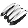 Wjwftcmk Portapacchi 4 Pezzi Adatti Per Toyota Per RAV4 XA40 2013 2014 2015 2016 2017 2018 Nero Argento ABS Portapacchi Rail End Coperchio Protettivo Borsette Barre portatutto