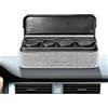 Nuyhgtr Organizer per cambiamenti automobilistici, organizer decorativo per auto, portamonete coperto, dispenser per cambio strass, elegante organizer per cambio auto con strass per SUV e berline