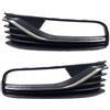 EASYSHOP24H SET 2 Griglia Paraurti Anteriore Destra e Sinistra Per Polo 6R 6C Restyling dal 2014 a 2017 Con Cornice Cromata Mostrina Inferiore Copertura Fendinebbia Sinistro Destro Lato Guidatore Passeggero