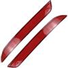 MUEOSI Riflettore paraurti posteriore, 1 paio di riflettori di luce di segnalazione riflettenti for paraurti posteriore, for BMW, F10 F11 F18 Serie 5 2011-2016, rosso Catarifrangente di avvertimento p