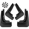 Tokenhigh 4 parafanghi auto per VW Golf MK8 2020-2023, paraspruzzi anteriore e posteriore, parafango decorativo, resistente agli spruzzi, valvola di fango con viti di montaggio, senza foratura
