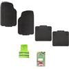 CLICK&GO COMPATIBILE CON DR DR5 SET DI 4 TAPPETI TAPPETINI PER AUTO TAPPETO IN PVC FONDO ANTISCIVOLO SAGOMABILI CON PRETAGLI FRONTE: 69X45 RETRO: 42X45