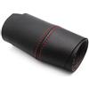 QASULER For VW, for POLO, 2011 2012 2013 2014 2015 2016 Hatchback/Berlina Auto Porta Bracciolo Maniglia Pannello In Pelle Microfibra copertura Trim Decor Rivestimento portiera auto(Black with Red line