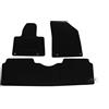 J&J AUTOMOTIVE Tappetini in Tessuto per Citroen C5 2008-2017, Set da 4 Pezzi Anteriori e Posteriori, di Velluto su Misura, Antiscivolo, Colore Nero