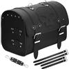ORLETANOS Valigia Loki Skull compatibile con Harley Davidson Heritage Deluxe Springer Loki Black Rotolo bagagli Sissybar Portapacchi nero HD