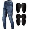 WinNet Jeans da Moto con Inserti in Kevlar Anti Abrasione da Donna