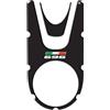 Paraserbatoio.it ADESIVO FORCELLE RESINATO EFFETTO 3D - Protezione zona serbatoio e chiave accensione per moto compatibile con DUCATI MONSTER 696 dal 2008 al 2014 Misure 263,8 x 138,1 mm nero