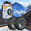 A2ZWORLD Catena da Neve Tessile per Pneumatici, Calze da Neve per Auto, Omologate EN 16662-1, Colore Nero, Misura (XXXL)