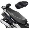 Susy Shop Coprisella Universale Impermeabile, Telo Sella Adattabile Per Scooter Moto, 2 Modelli Di Tessuto Poliestere E Simil-Pelle, Con Borsa, Diverse Taglie Disponibili (MAXI, PU Similpelle)