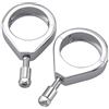 Baceyong 1 pz Moto Forcella Indicatore Staffe, 41 mm Morsetti di Spostamento Forcella, Alluminio Moto Indicatori Staffe di Montaggio Staffe Staffe Staffe Staffa, Cromo 41mm/1.61