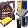 Diederichs MANNOL - Set di filtri, 5 litri, olio motore Energy Premium 5W-30 API SN/CF SCT Germany, filtro abitacolo