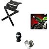 MOTO SPORT MONDO COMPATIBILE CON BMW R 850 R PORTATARGA PER MOTO LAMPA X-PLATE 90144 SUPPORTO PER TARGA REGOLABILE SPORTIVO UNIVERSALE NON SPECIFICO 270X200X40MM IN ALLUMINIO NERO