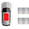 WEIFANAA Parasole Per Auto Per Tiguan 5N 2010~2017 2015 2016 Parasole Per Tettuccio Panoramico Per Auto, Parasole Anti-UV Parabrezza(Argento)