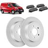 OP Kit dischi 290mm e pastiglie freno posteriori compatibile con Fiat Scudo 2007-2016