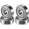 QUARKZMAN 6000ZZ 10x26x8mm Profonda Scanalatura Sferica Cuscinetti Argento Tono - 4pz