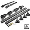 CHROMEMASTER TURTLE AIR1 | Barre Portatutto, Portapacchi, Barre da Tetto; Compatibile con Nissan Qashqai J11 2014-2021; Viene utilizzato per il montaggio di box da tetto, portabiciclette, scale