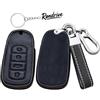 Rondrive Custodia per chiave compatibile con Ebro S400 S700 S800 S900 Telecomando Cover per DR4.0 DR5.0 DR6.0 per Jaecoo 7 8 PU pelle chiave auto cover 4 tasti nero