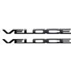 Grace's Secrets Grace's Tech Auto Testa Fender Letter Decorazione Adesivi Veloce Etichetta compatibile con Alfa Romeo Giulia Stelvio Tonale mito Giulietta 159 147 156 GT Modifiche Accessori (Nero)