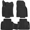 J&J AUTOMOTIVE Tappetini Auto in Gomma su Misura per Nissan X-Trail T32 2014-2021, Set da 4 pezzi, Bordo Alto 4 cm, Antiscivolo, Inodore, Colore Nero