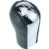 Do!LED Pomello Leva Del Cambio In Pelle Nero/cromo 5 marce