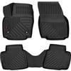 moto-MOLTICO Tappetini Auto Gomma 3D - set da 4 Pezzi - per Tutte le Stagioni - Antiscivolo e Impermeabile - Adatti per Ford Kuga (2012-2019) / Ford Escape (2012-2019)