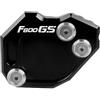 LOABXYUZ Prolunga for cavalletto for moto for B&MW F800GS Adventure F800 GS ADV F 800 GS Cavalletto for moto CNC Cavalletto laterale Estensione Piastra di supporto Allarga base, Nero(Black)