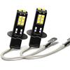 Ruiandsion - Lampadine a LED H3 per fendinebbia dell'auto, 6 V, 6000 K, luce bianca super luminosa, 14 chip LED SMD 3030, confezione da 2