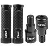 SheraF Impugnatura Antiscivolo Per Moto Moto CNC Accessori Manopole Manubrio Cap Per Y&AMAHA TMAX 500 2008 2009 2010 2011 2012 2013 2014 2015 2016 (Color : Black16)