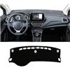 TjOta Copri Cruscotto Per Suzuki Per S-Cross MK3 2022 2023 2024 Cruscotto Dell'automobile Copertura Evitare Pastiglie Luce Tenda Da Sole Zerbino S Cruscotto Antiscivolo Copertura Cruscotto Auto(A LHD Black