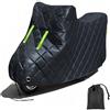 BAIRU Anti-neve Telo Coprimoto per Vespa Primavera 125 ABS Telo Moto da Esterno,Copertura Moto, Impermeabile, Copri Motocicletta, 210D Oxford, Resistente a Acqua Polvere Pioggia Vento