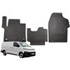 W-Parts TAPPETI - TAPPETINI IN GOMMA 3D TPE NERI PER CITROEN Jumpy III Van dal 2016 ->