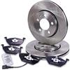ATEC Germany Set di freni asse anteriore incl. dischi freno Ø 256 mm | Compatibile con: AUDI A2, A3, SEAT LEON, TOLEDO II, SKODA FABIA I, FABIA I Combi, FABIA I Praktik, FABIA I Stufenheck
