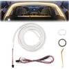 Generic Striscia luminosa a LED dinamico per bagagliaio, impermeabile, per area di carico o illuminazione interna, decorazione per auto, SUV, camion (luce a cerchio completo, 4 m)