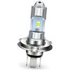 Ruiandsion Ruiansion 1 lampadina H4 LED anteriore 6V doppio fascio alta/bassa 6000K bianco 3570 chip per auto e moto