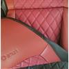 Top Car Athens Top Car || Rhombus | set di due coprisedili per auto | Ecopelle | misura 100% compatibile con Smart Fortwo | colore marrone/bordeaux (SMART FORTWO (451) 2007-2014)