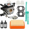 Ewillownm Compatibile con carburatore per motozappa Stihl MM55 MM55C 4601-120-0600 Sostituisci Zama C1Q-S202A Carb