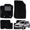W-Parts SERIE 4 TAPPETI - TAPPETINI IN MOQUETTE NERI PER SANDERO STEPWAY dal 2012-2021